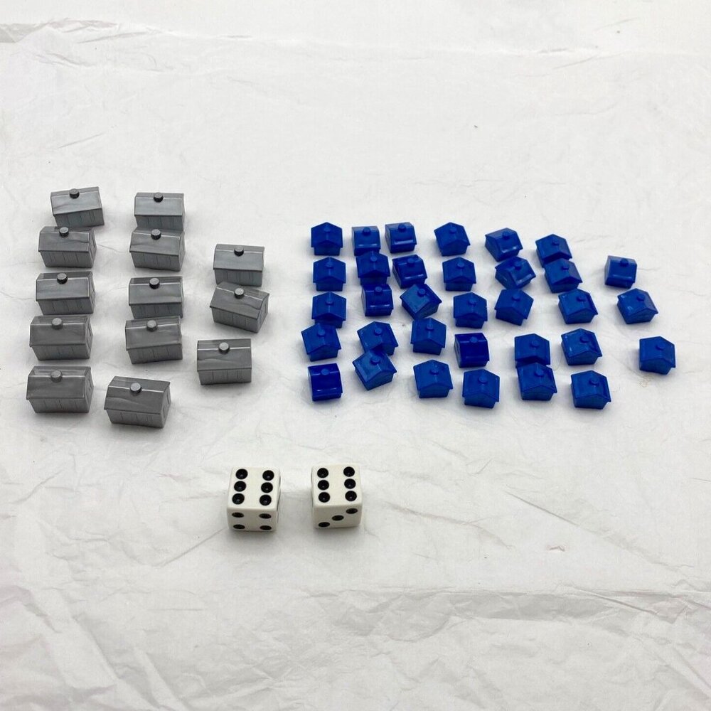Monopoly Replacement Parts 33 Houses 13 Hotels‎ Dice Here & Now 2006 Board Game
